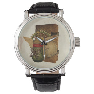 Steampunk Fantasy Collage Watch Armbanduhr