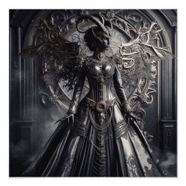 Steampunk Fantasy Darkness Demon Fashion  Fotodruck (Vorne)