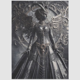 Steampunk Fantasy Darkness Demon Fashion Seidenpapier