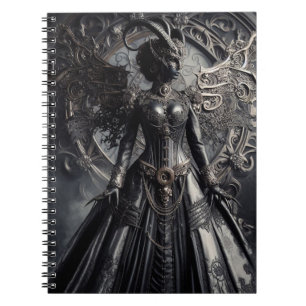 Steampunk-Fantasy-Dunkelheit-Dämonen-Mode Notizblock