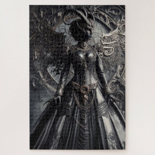 Steampunk-Fantasy-Dunkelheit-Dämonen-Mode Puzzle