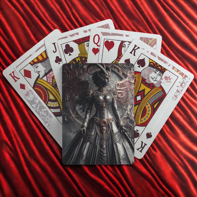 Steampunk-Fantasy-Dunkelheit-Dämonen-Mode Spielkarten (Von Creator hochgeladen)