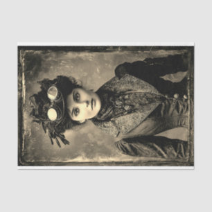 Steampunk Fantasy Frau Foto Styl DX4LF Decoupage Seidenpapier