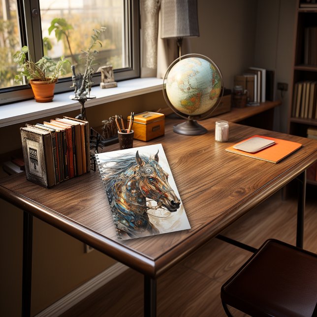 Steampunk Fantasy Horse Notizblock (Von Creator hochgeladen)