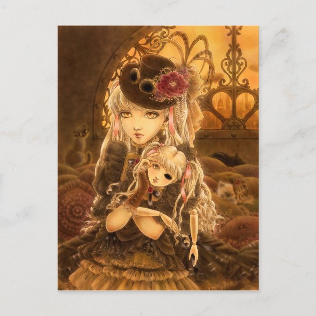 Steampunk Fantasy Postcard - außer Postkarte (Vorderseite)