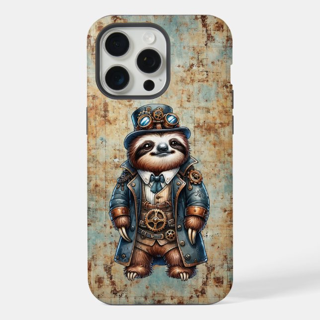 Steampunk-Faultier-iPhone / iPad-Hülle iPhone Hülle (Rückseite)