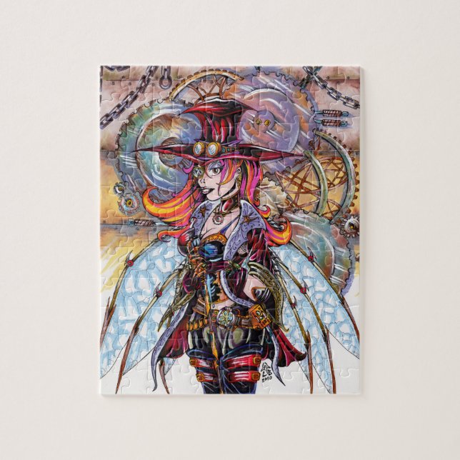 Steampunk Feen-Puzzlespiel Puzzle (Vertikal)