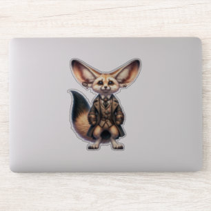 Steampunk Fennec Fox Transparenter Sticker