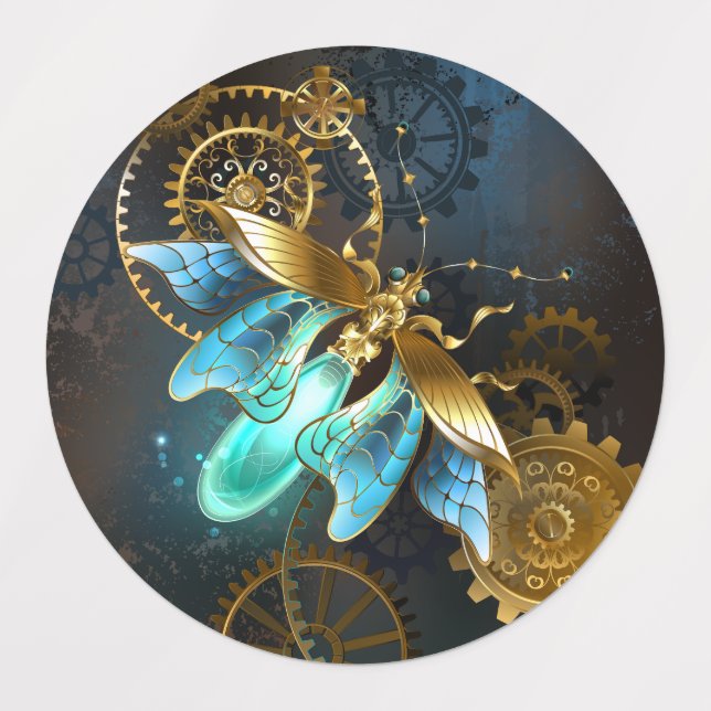 Steampunk Firefly Etiketten (Design 1)