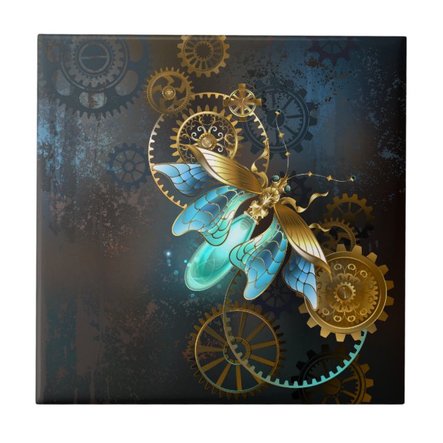 Steampunk Firefly Fliese (Vorderseite)