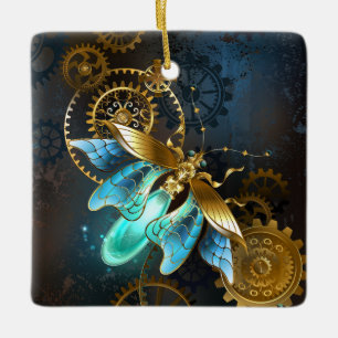 Steampunk Firefly Keramikornament