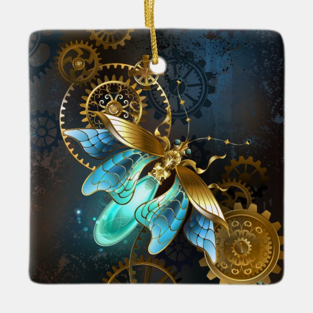 Steampunk Firefly Keramikornament (Vorderseite)
