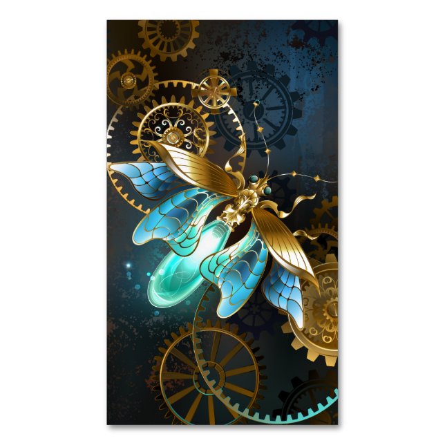 Steampunk Firefly Magnetische Visitenkarte (Vorderseite Vertikal)