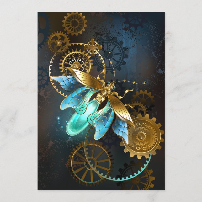 Steampunk Firefly Menükarte (Vorderseite)