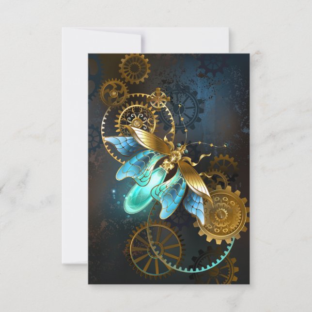 Steampunk Firefly Mitteilungskarte (Vorderseite)