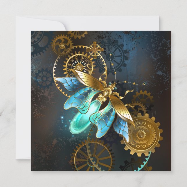 Steampunk Firefly Mitteilungskarte (Vorderseite)