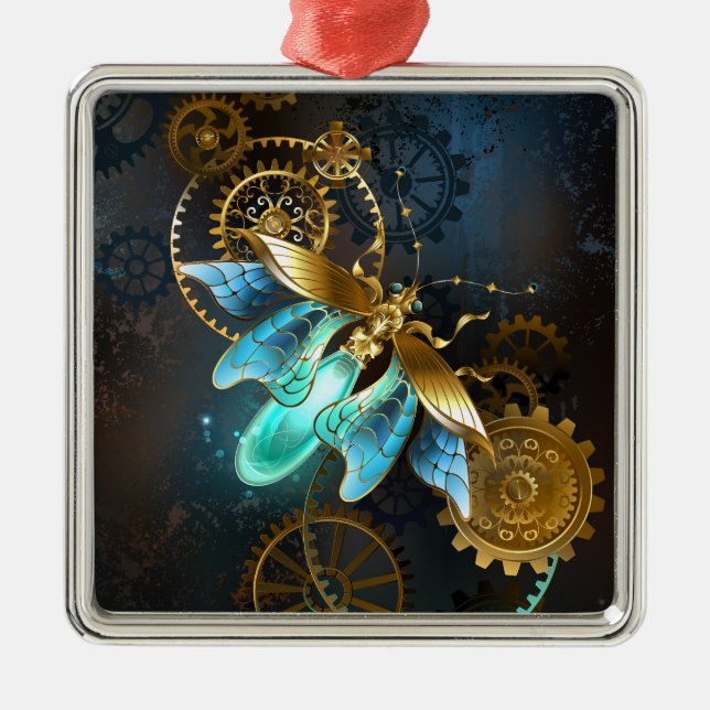 Steampunk Firefly Ornament Aus Metall (Vorne)