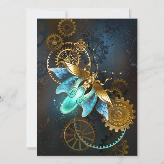 Steampunk Firefly Save The Date (Vorderseite)