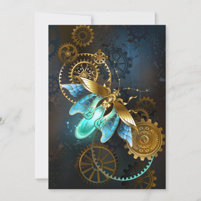 Steampunk Firefly Save The Date (Vorderseite)