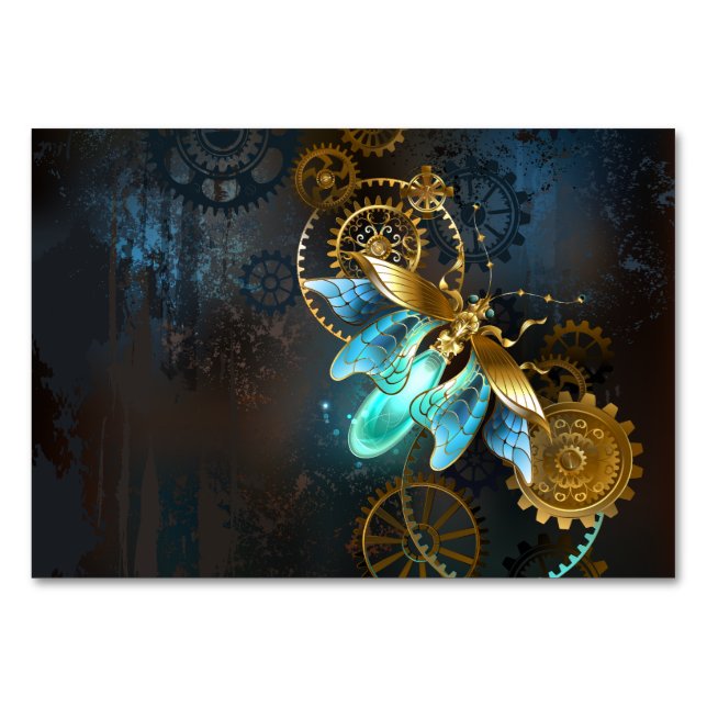 Steampunk Firefly Tischnummer (Vorderseite)