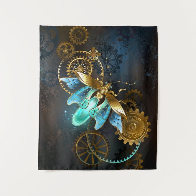 Steampunk Firefly Wandteppich (Vorderseite)