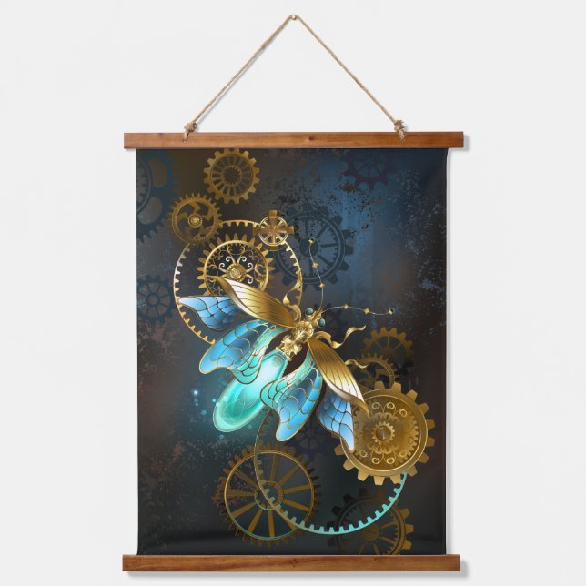 Steampunk Firefly Wandteppich Mit Holzrahmen (Vorderseite)