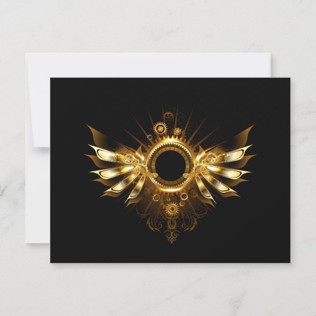 Steampunk-Flügel Karte (Vorderseite)
