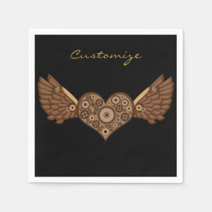 Steampunk Flügeldraht mit Gears Thunder_Cove Serviette