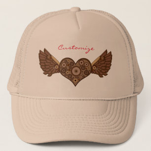 Steampunk Flügeldraht mit Gears Thunder_Cove Truckerkappe