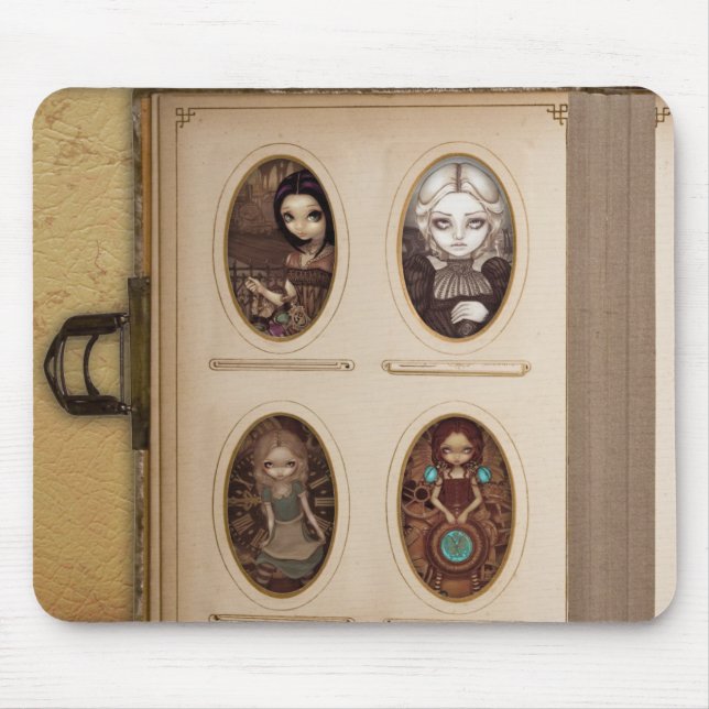 Steampunk Foto-Album Mousepad (Vorne)