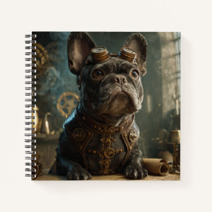 Steampunk Frenchie (Edition 1) - Spiralblock Notizbuch