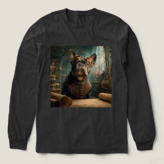 Steampunk Frenchie (Edition 2) - Long Sleeve Tri-Blend Shirt