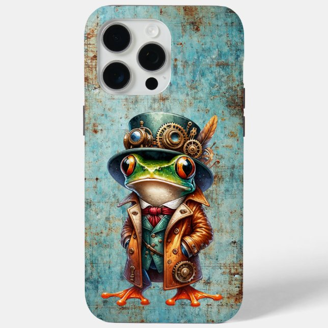 Steampunk Frog Case-Mate iPhone Hülle (Rückseite)