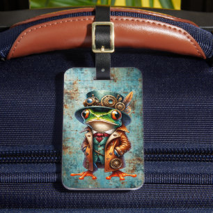 Steampunk-Frosch Gepäckanhänger nach Maß
