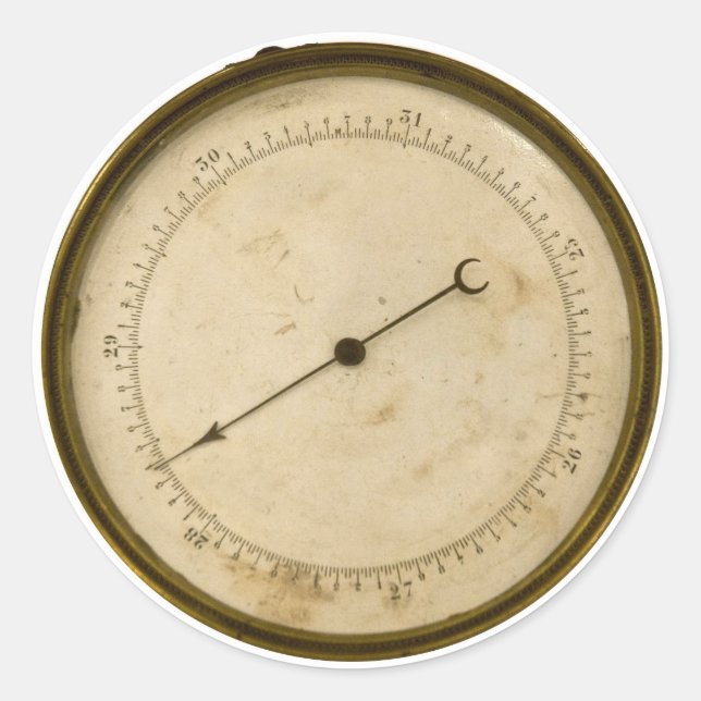 Steampunk Gage Runder Aufkleber (Vorderseite)