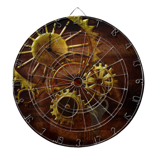 Steampunk Gänge Dartscheibe (vorne)