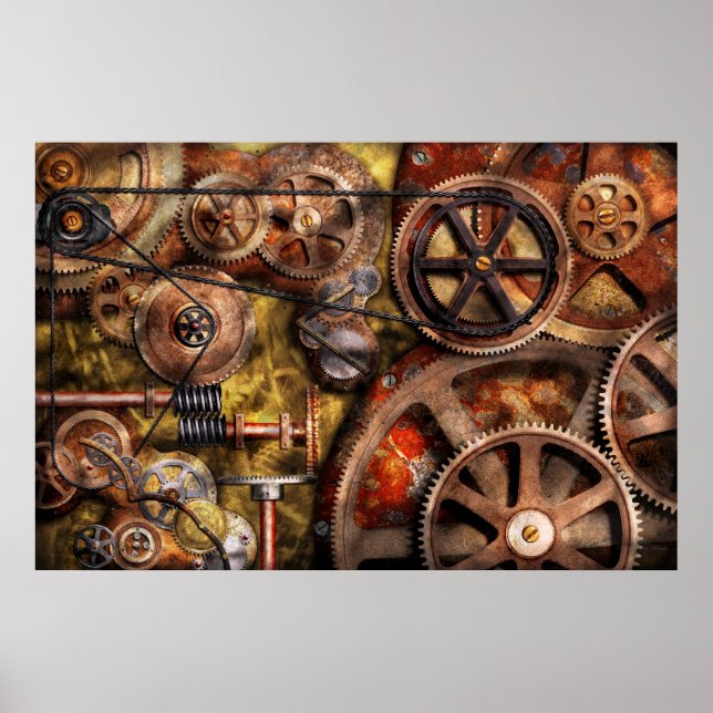 Steampunk - Gänge - Innenarbeiten Poster (Vorne)