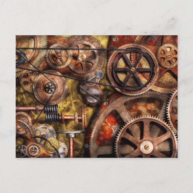Steampunk - Gänge - Innenarbeiten Postkarte (Vorderseite)