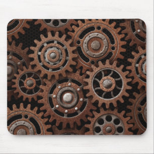 Steampunk Gänge Mousepad