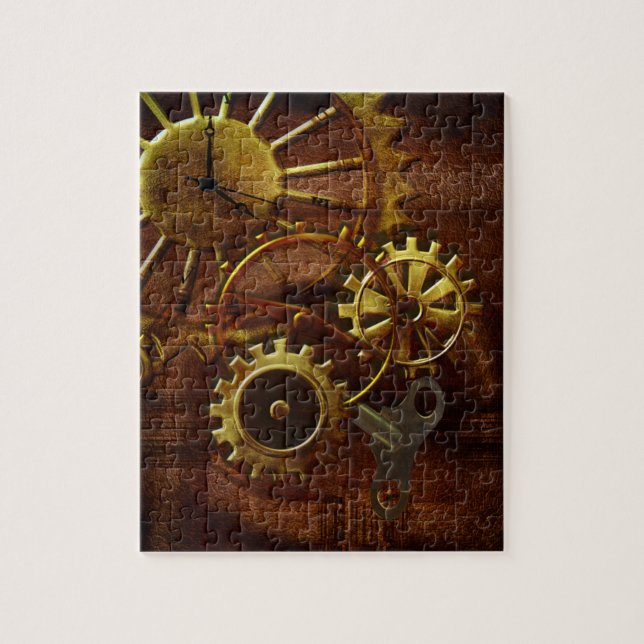 Steampunk Gänge und Rohre Puzzle (Vertikal)