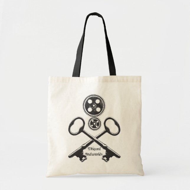 Steampunk Gänge und Schädel-Tasche Tragetasche (Vorne)