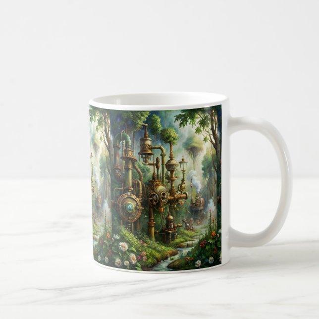 Steampunk Garden Coffee Tasse (Rechts)