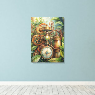 Steampunk Garden Leinwand Art