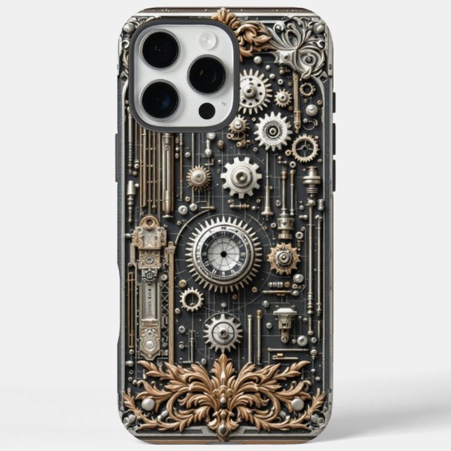 Steampunk Gear Guard für Case-Mate iPhone Hülle (Rückseite)
