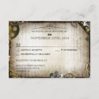 Steampunk Gears Viktorianische Hochzeitsreaktion