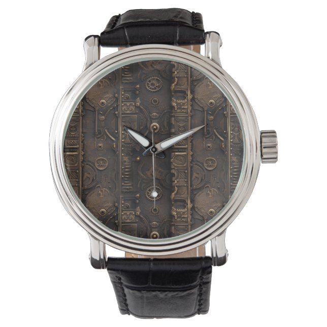 Steampunk Gears Watch Armbanduhr (Vorderseite)