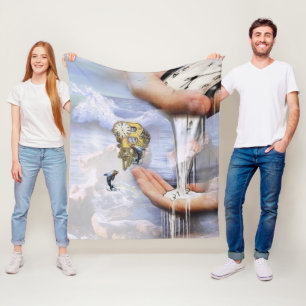 Steampunk-Geburtstagsbrief B Fleecedecke