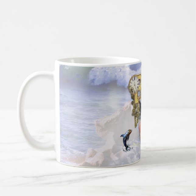 Steampunk-Geburtstagsbrief B Tasse (Links)