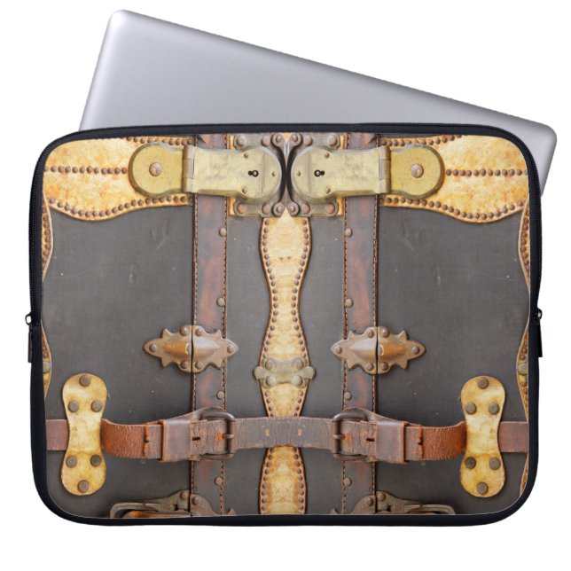 Steampunk Gepäck-Elektronik-Tasche Laptopschutzhülle (Vorderseite)