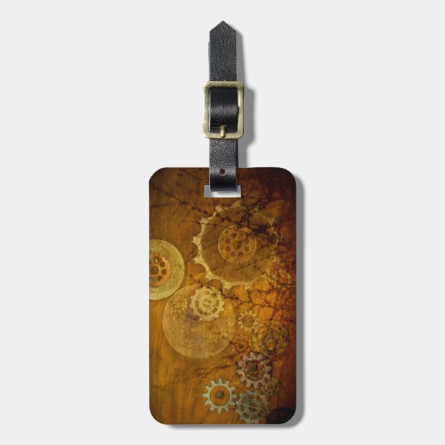 Steampunk-Gepäckanhänger Gepäckanhänger (Vorderseite vertikal)